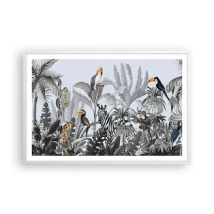 Poster in een witte lijst - Afrikaans sprookje - 91x61 cm