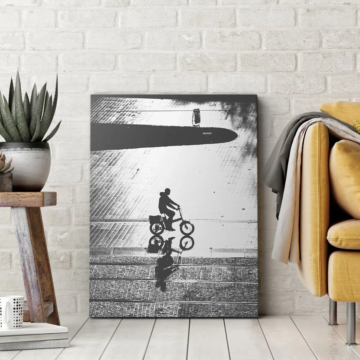 Schilderen op canvas - Voor mij, door de stad - 80x120 cm