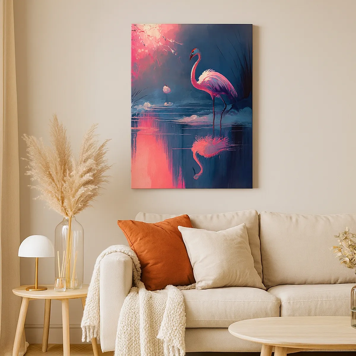 Schilderen op canvas - Een toevluchtsoord voor vogels - 50x70 cm