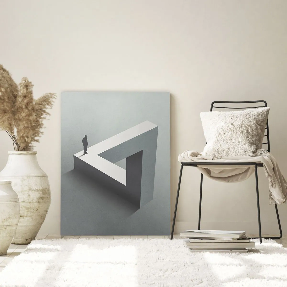 Schilderen op glas - Maar het is toch mogelijk - 70x100 cm