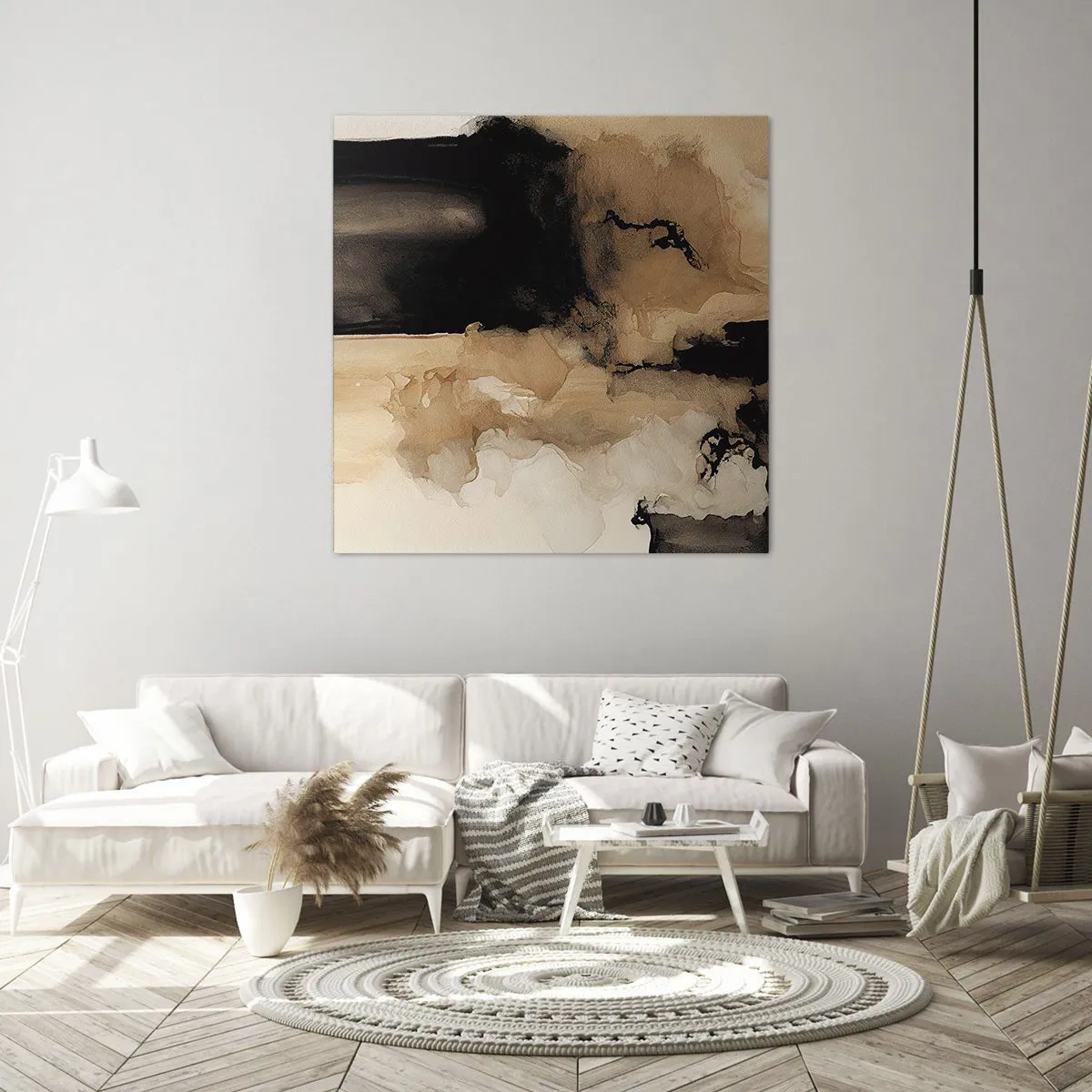 Schilderen op canvas - Intrigerende abstractie - 40x40 cm