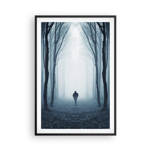 Poster in een zwarte lijst - En alles is eenvoudig en duidelijk - 61x91 cm