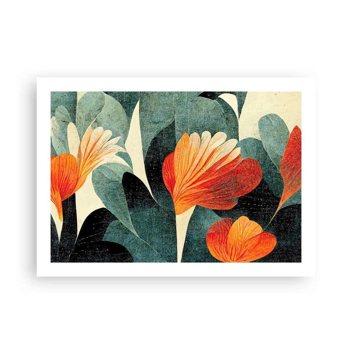Poster - De hitte van de tropen en de koelte van het groen - 70x50 cm