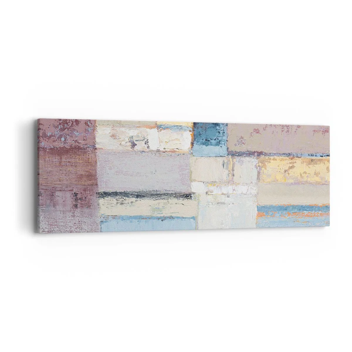 Schilderen op canvas - De rust van geometrie - 90x30 cm