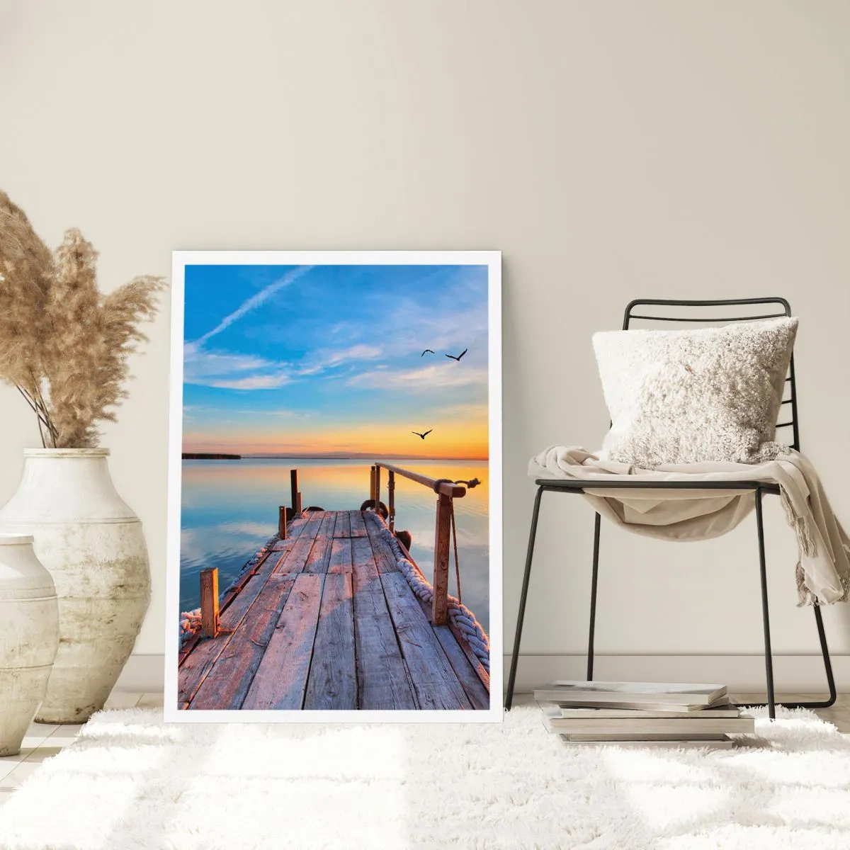 Poster - Loop recht naar de zon - 70x100 cm