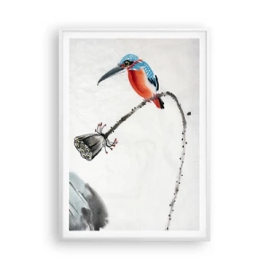 Poster in een witte lijst - Het leven van de weide - 70x100 cm