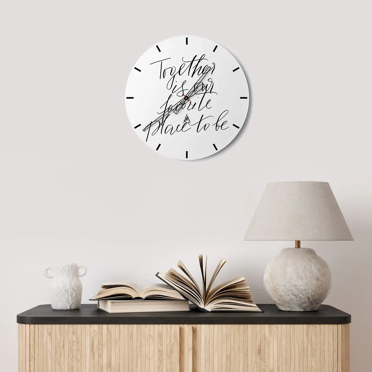 Wandklok - Klok - Voel jij het ook? - 40x40 cm