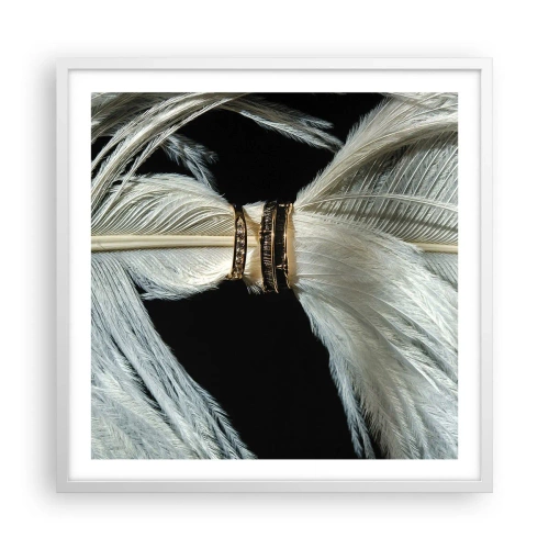 Poster in een witte lijst - ... en ik zal je niet verlaten ... - 60x60 cm