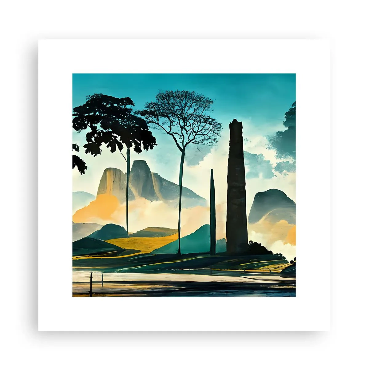 Poster - Nog hoger en hoger - 30x30 cm