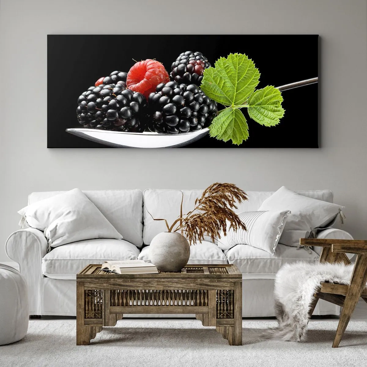 Schilderen op canvas - De smaak van versheid - 120x50 cm