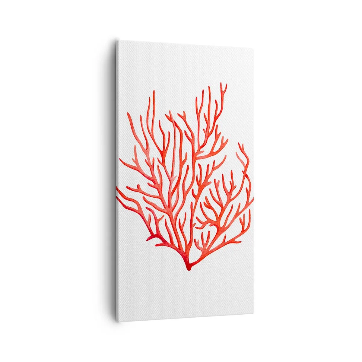 Schilderen op canvas - Koraal filigraan - 55x100 cm