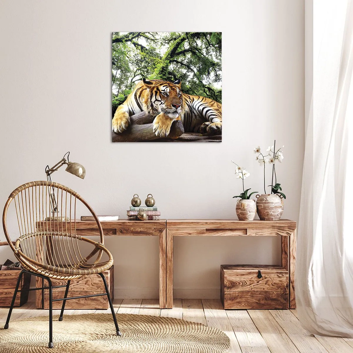 Schilderen op canvas - Met vriendelijke groet - 50x50 cm