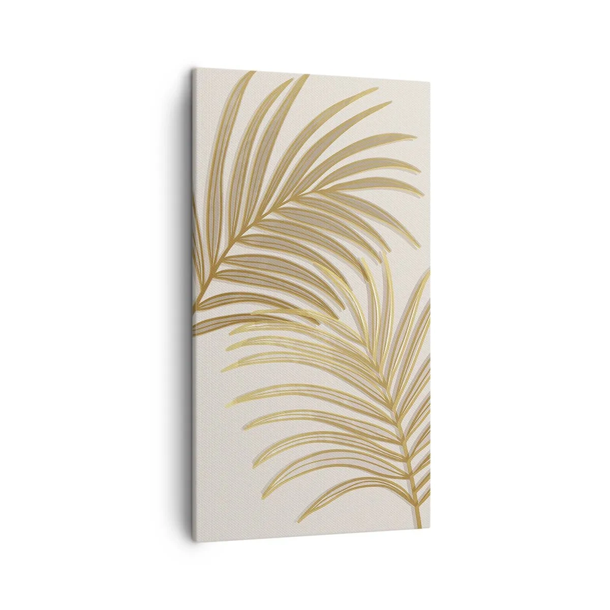 Schilderen op canvas - Gouden Palm! - 45x80 cm