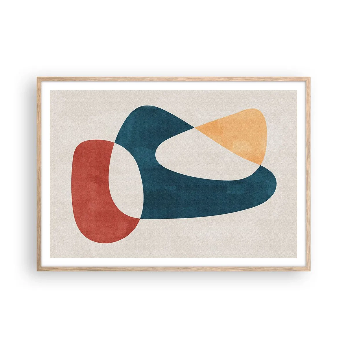 Een poster in een licht eiken lijst - Invloeden en metamorfoses - 100x70 cm