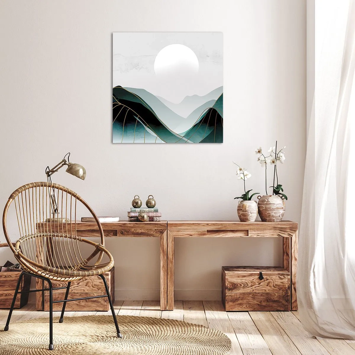 Schilderen op canvas - In volle majesteit - 70x70 cm