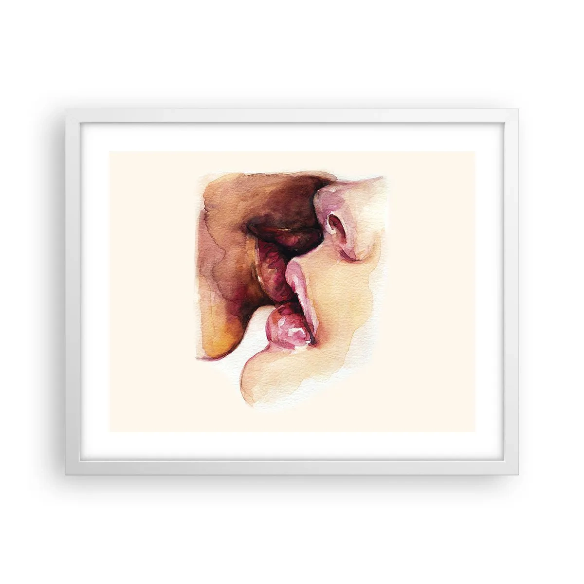 Poster in een witte lijst - Zoals dag en nacht, aarde en lucht - 50x40 cm