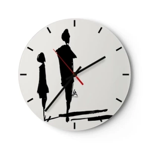 Wandklok - Klok - Zeker samen? - 40x40 cm