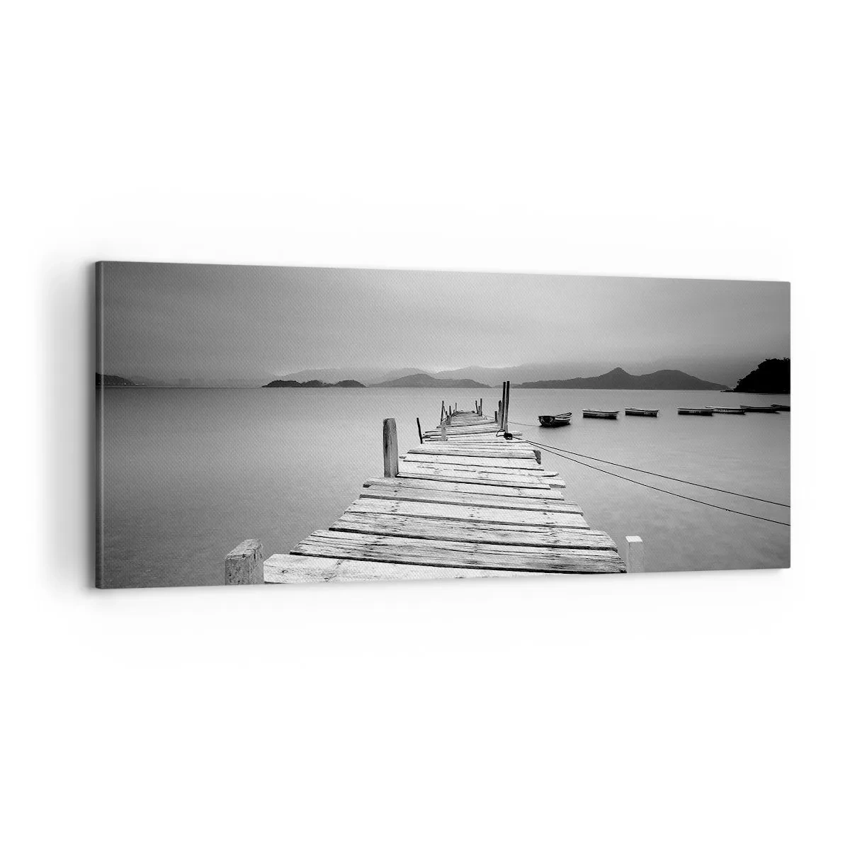Schilderen op canvas - Achter bergen en zeeën - 100x40 cm