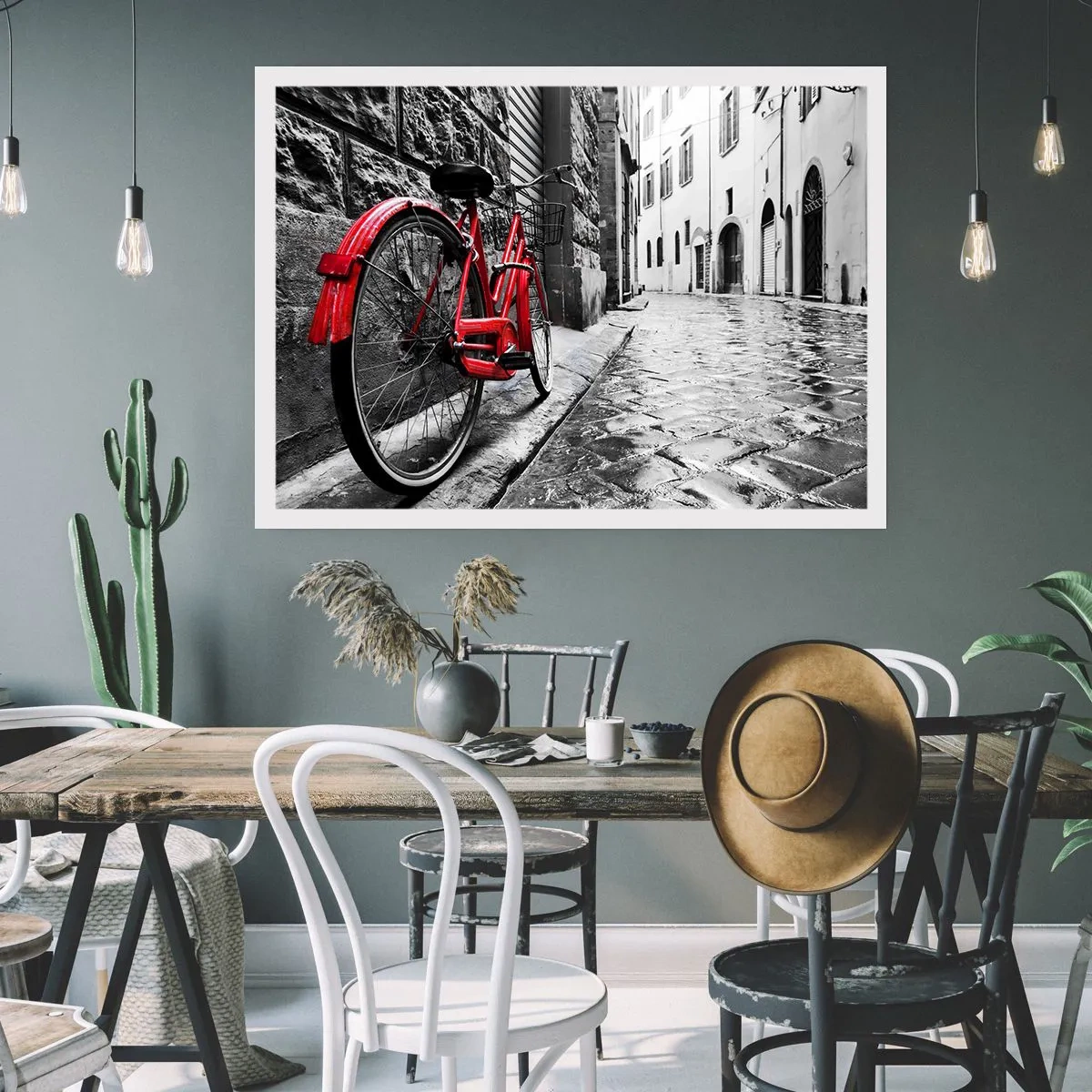 Poster - Echte schoonheid verveelt niet - 50x40 cm