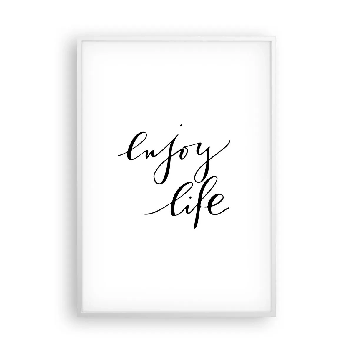 Poster in een witte lijst - Niets aan toe te voegen… - 70x100 cm