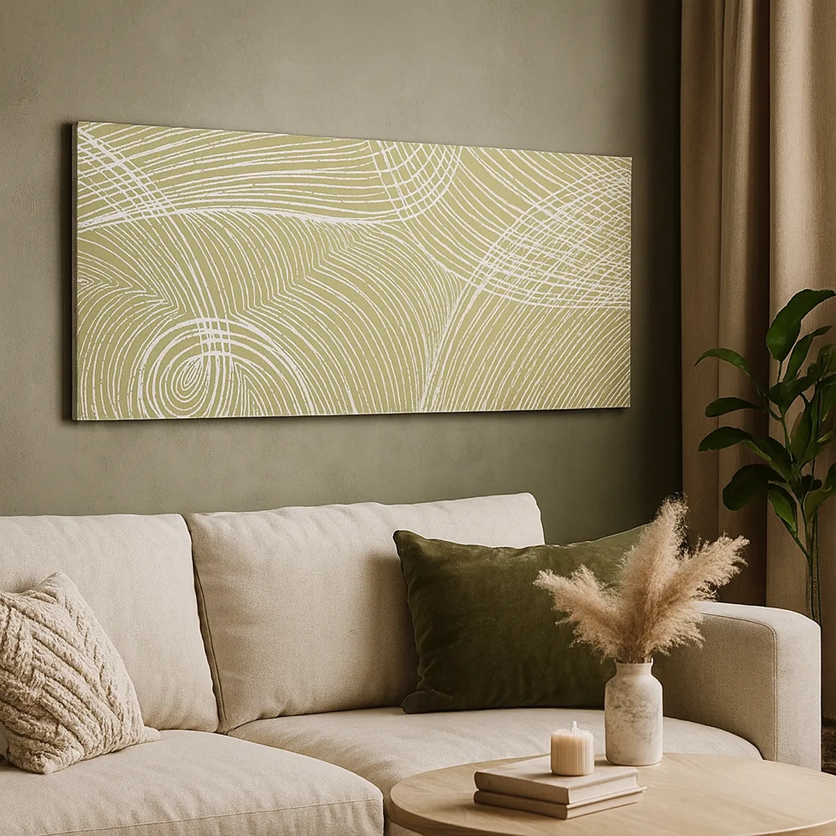 Schilderen op canvas - Ingewikkelde abstractie in wit - 30x30 cm