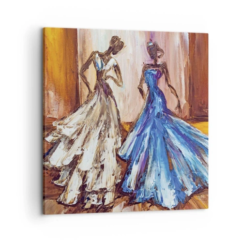 Schilderen op canvas - Een dankbaar duo - 60x60 cm