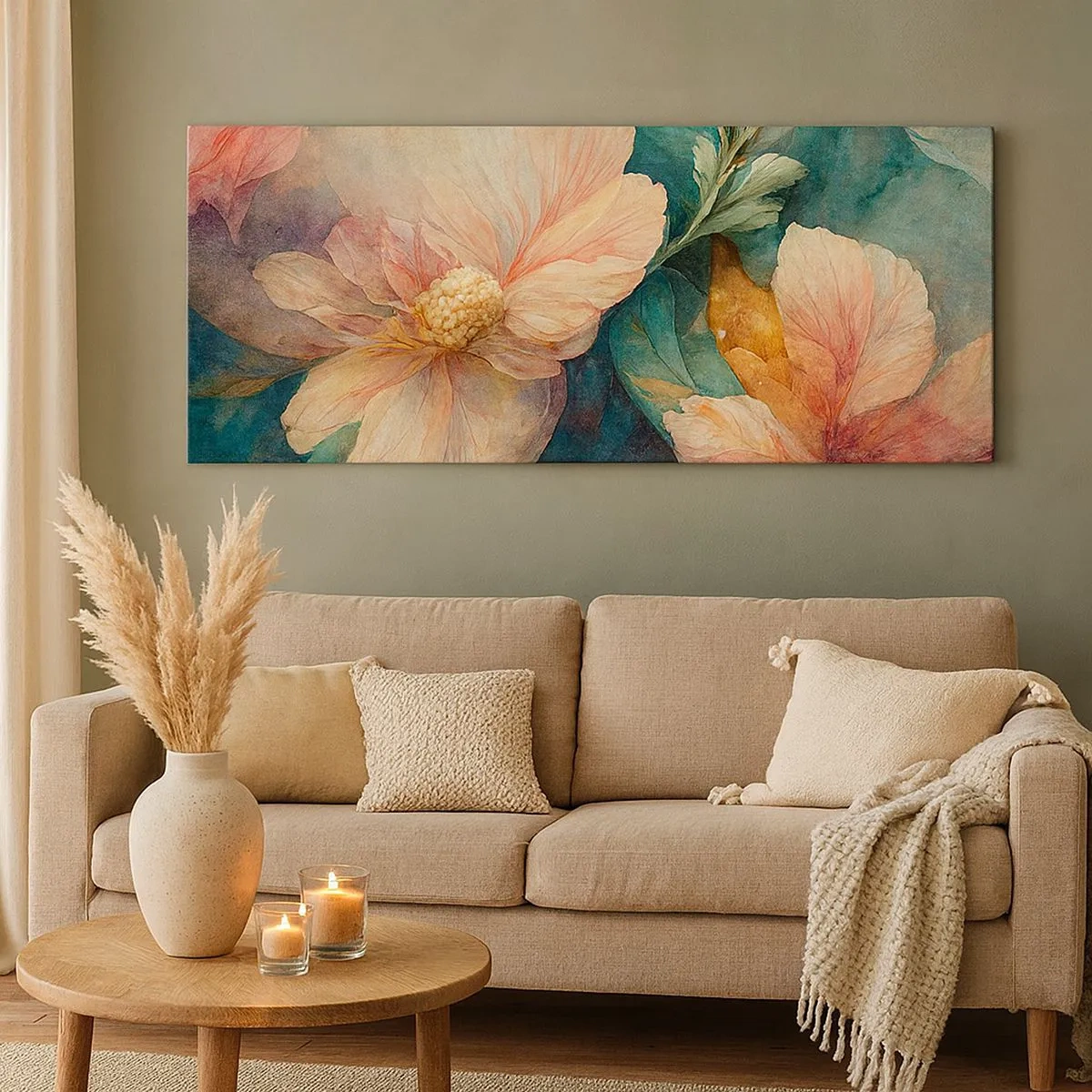 Schilderen op canvas - Gewoon subtiliteit - 100x40 cm