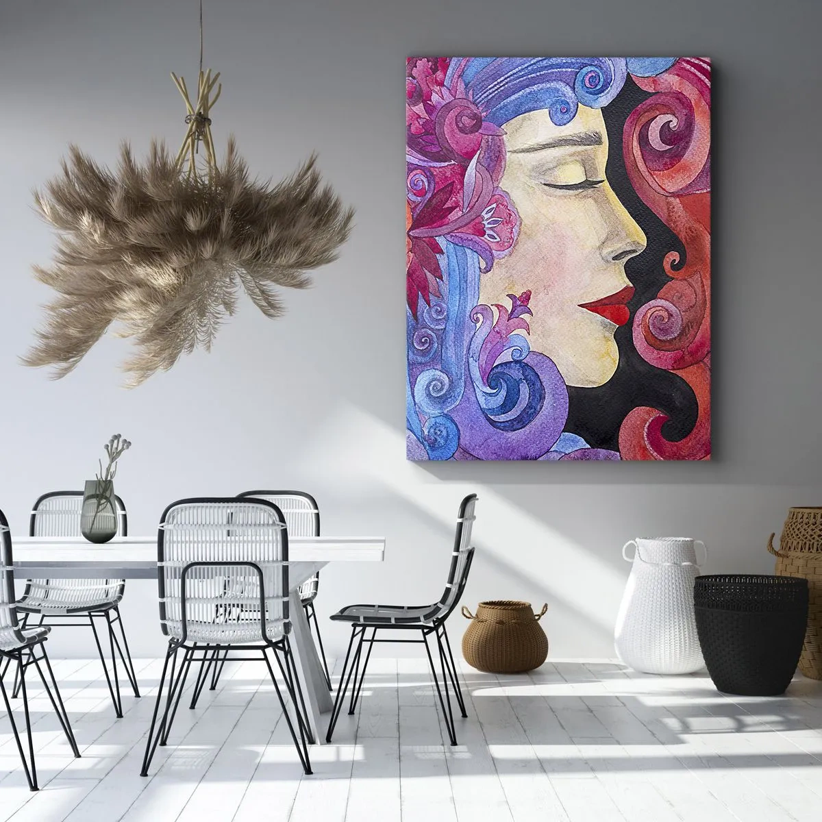 Schilderen op canvas - De Art Nouveau leeft nog - 55x100 cm