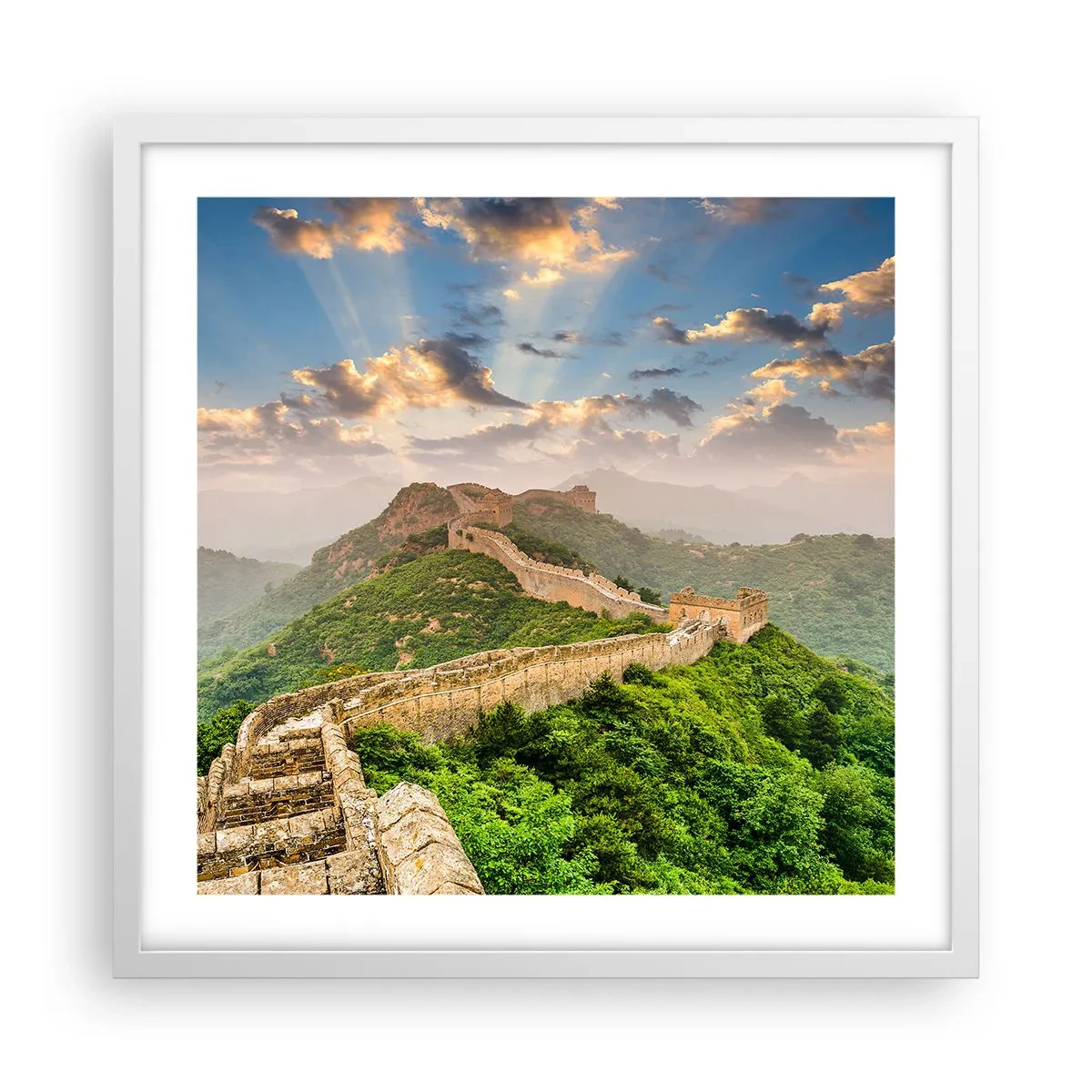 Poster in een witte lijst - Eeuwige grootheid - 50x50 cm