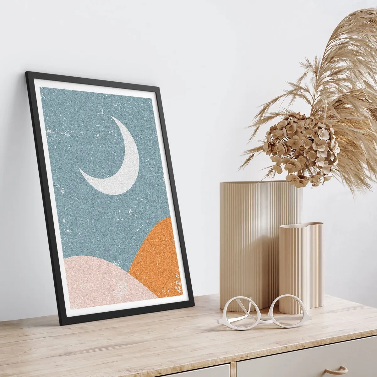 Poster in een zwarte lijst - Mirakel van vele nachten - 30x40 cm