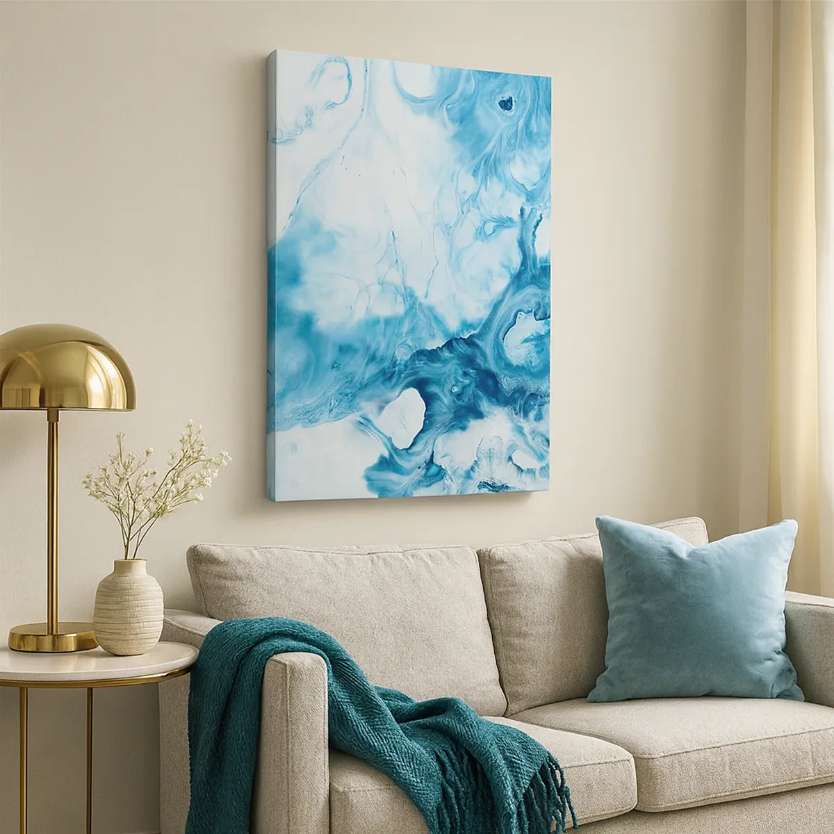 Schilderen op canvas - Blauw Concert - 50x70 cm