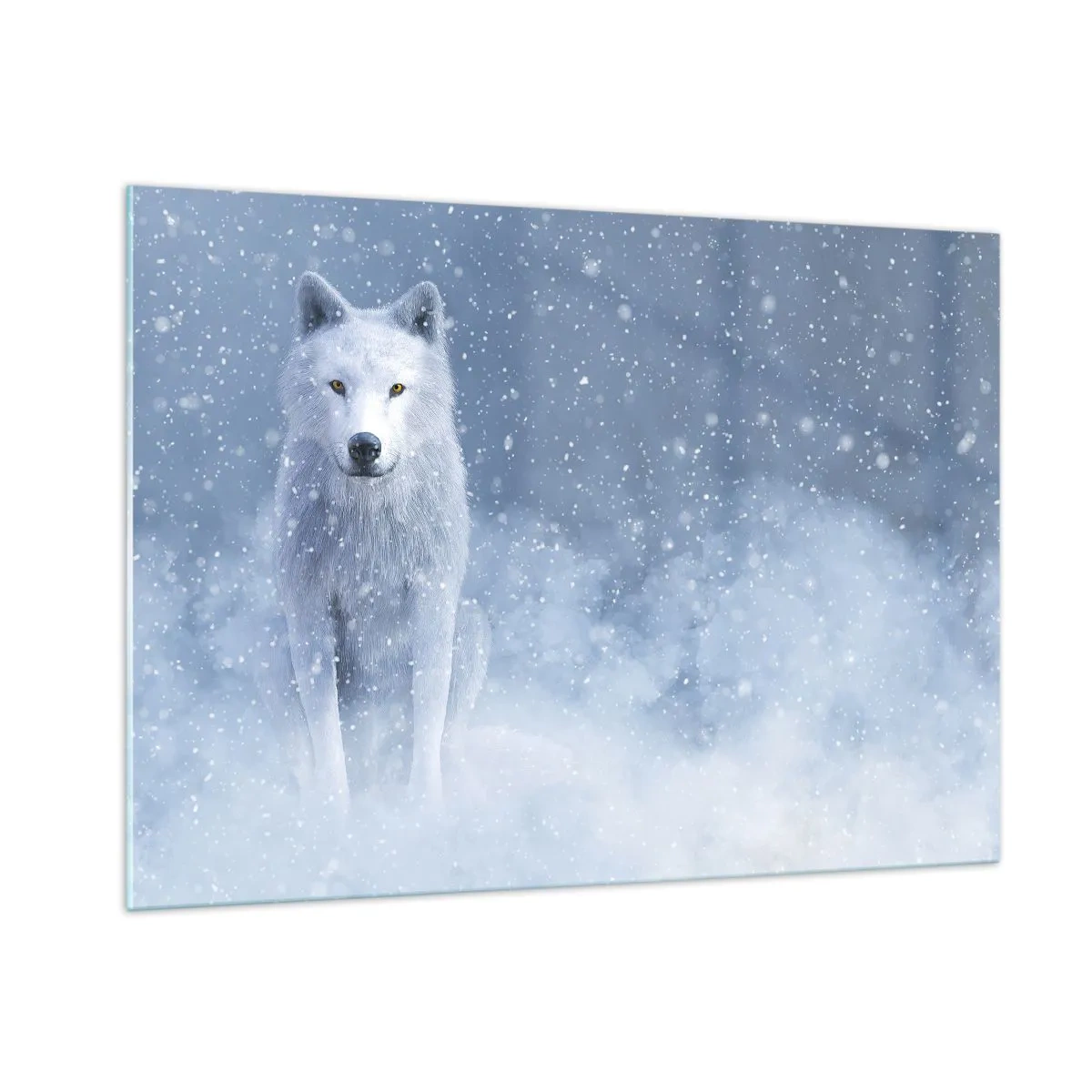 Schilderen op glas - In winterse sferen - 100x70 cm