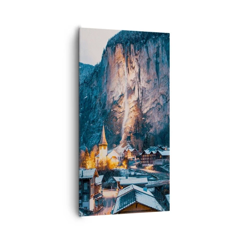 Schilderen op canvas - De stralende geest van de winter - 65x120 cm