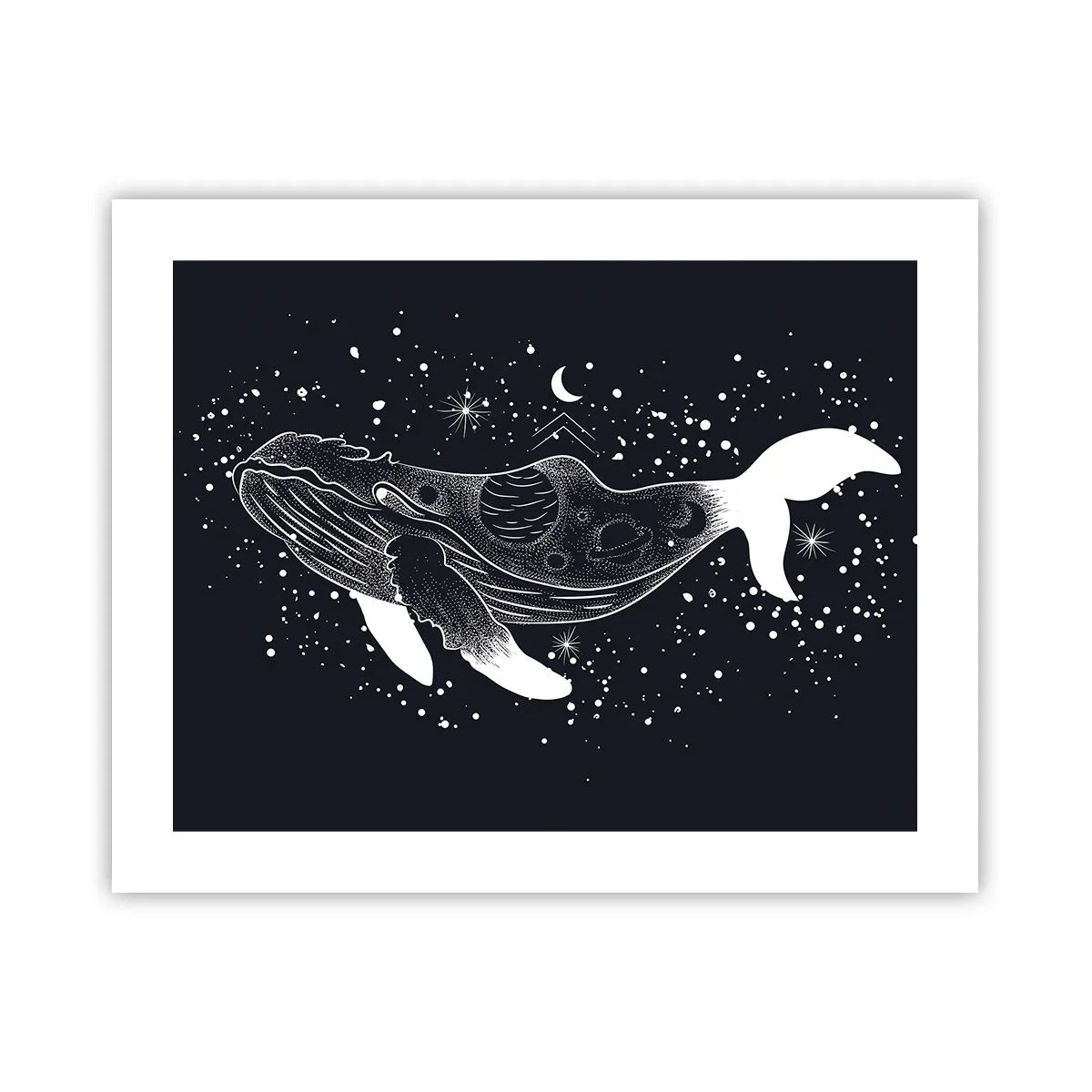 Poster - In de oceaan van het universum - 50x40 cm