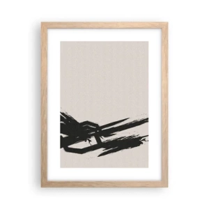 Een poster in een licht eiken lijst - Onstuitbare haast - 30x40 cm