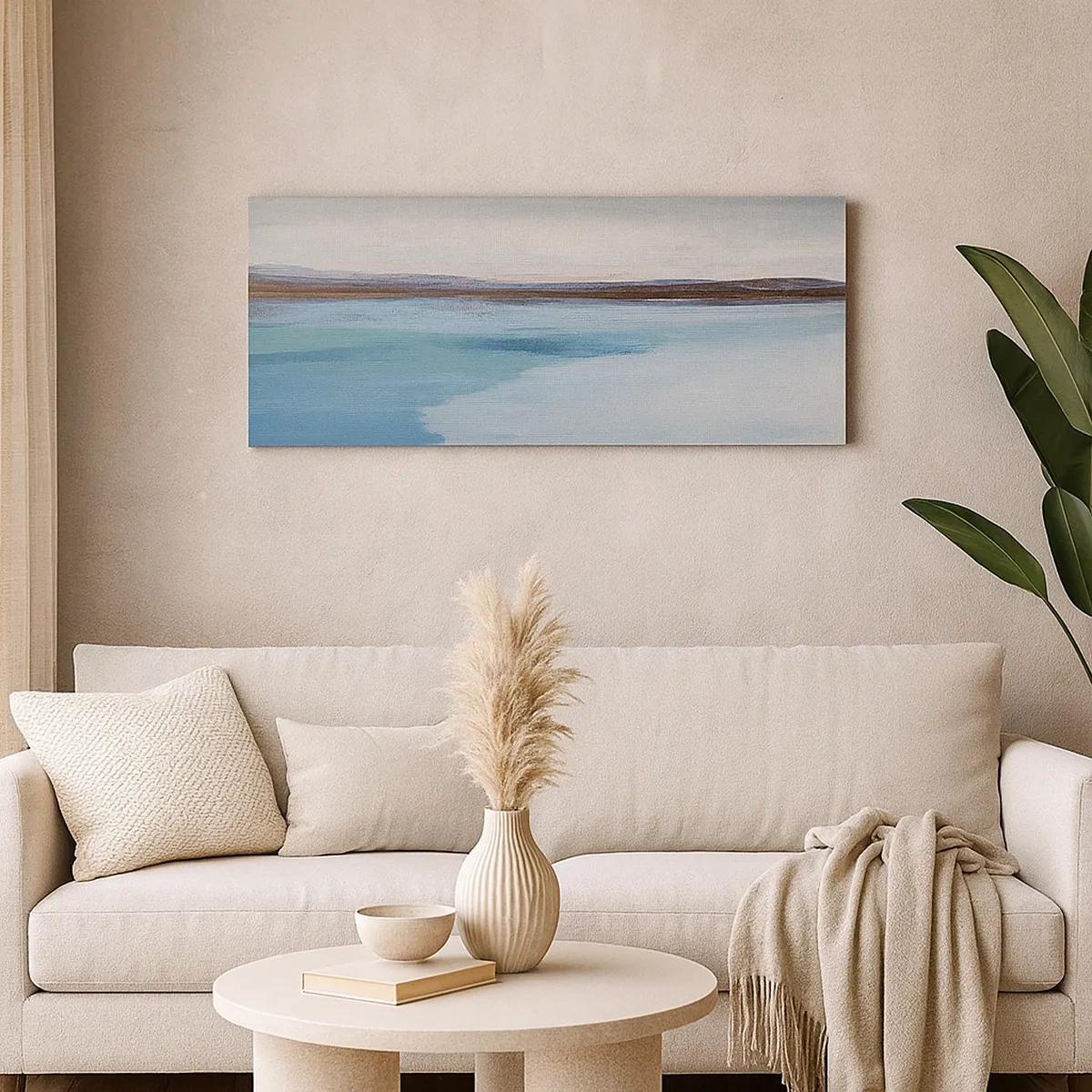 Schilderen op canvas - Horizontaal landschap - 30x30 cm