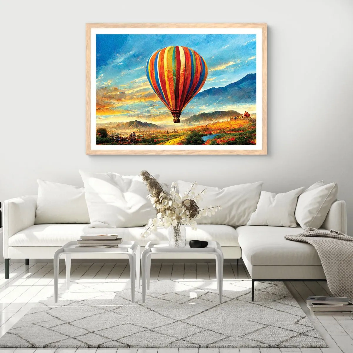 Een poster in een licht eiken lijst - In stilte zie je meer - 40x30 cm