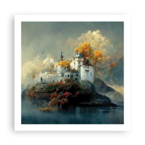 Poster - Het begin van een romantisch verhaal - 60x60 cm