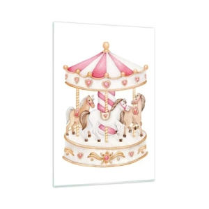 Schilderen op glas - De zoete kinderwereld - 80x120 cm