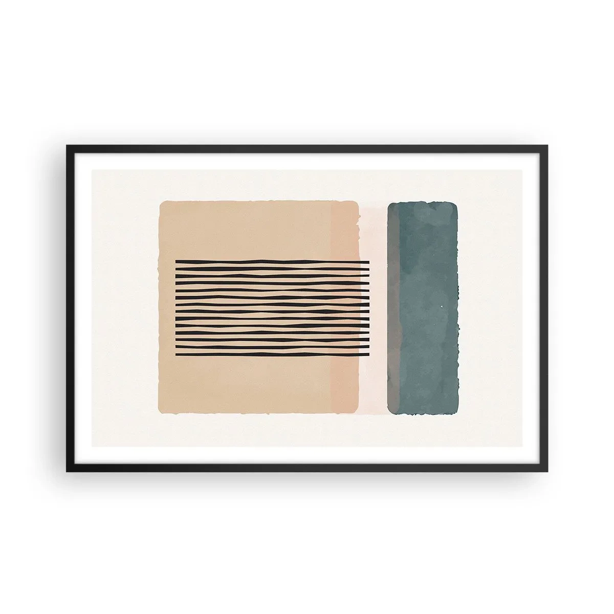 Poster in een zwarte lijst - Alles is oke - 91x61 cm