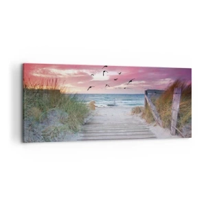 Schilderen op canvas - Baltische indruk - 100x40 cm