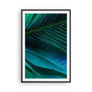 Poster in een zwarte lijst - De anatomie van groen - 61x91 cm