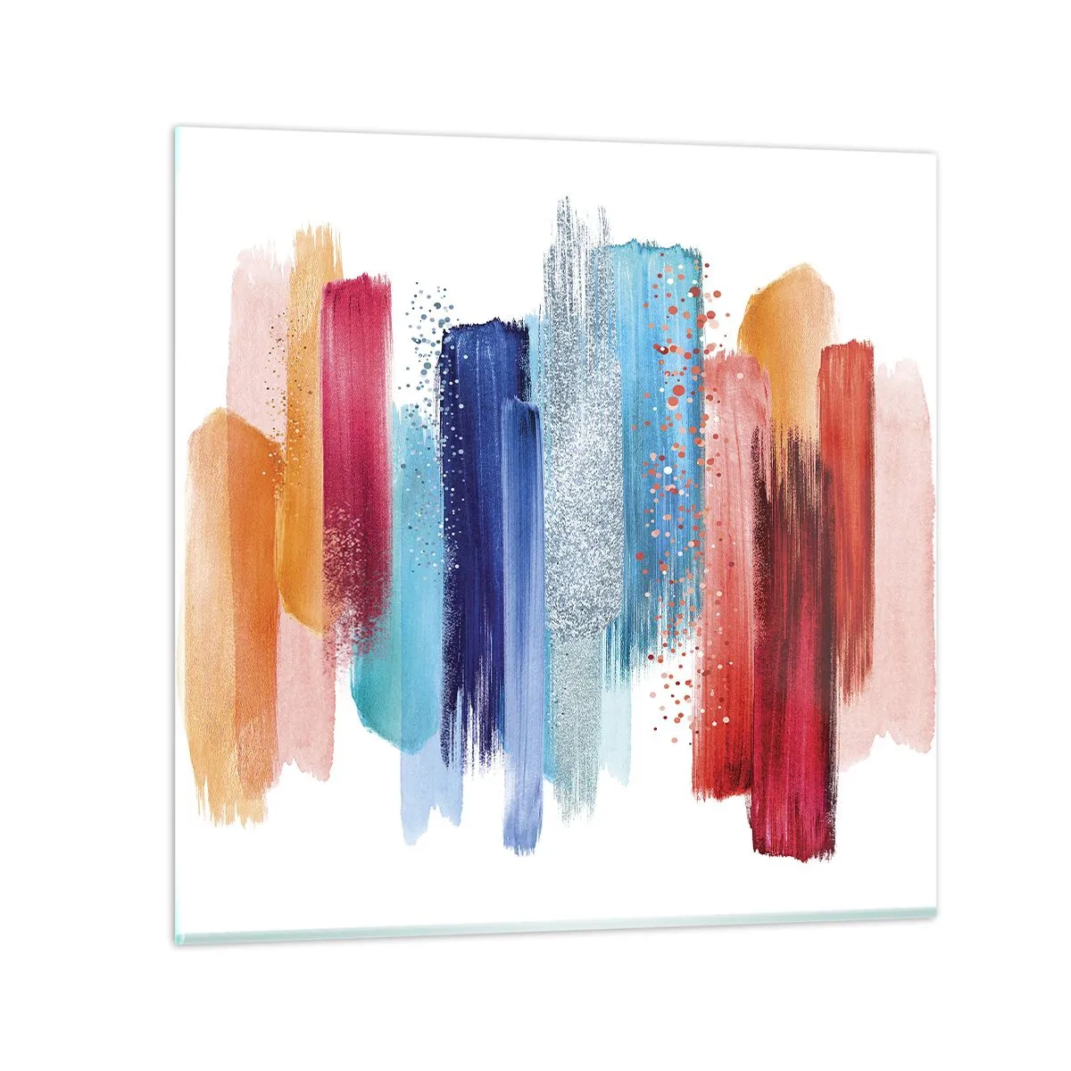 Schilderen op glas - Omhoog en omlaag - 30x30 cm