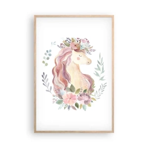 Een poster in een licht eiken lijst - Een uitnodiging in de wereld van sprookjes - 61x91 cm