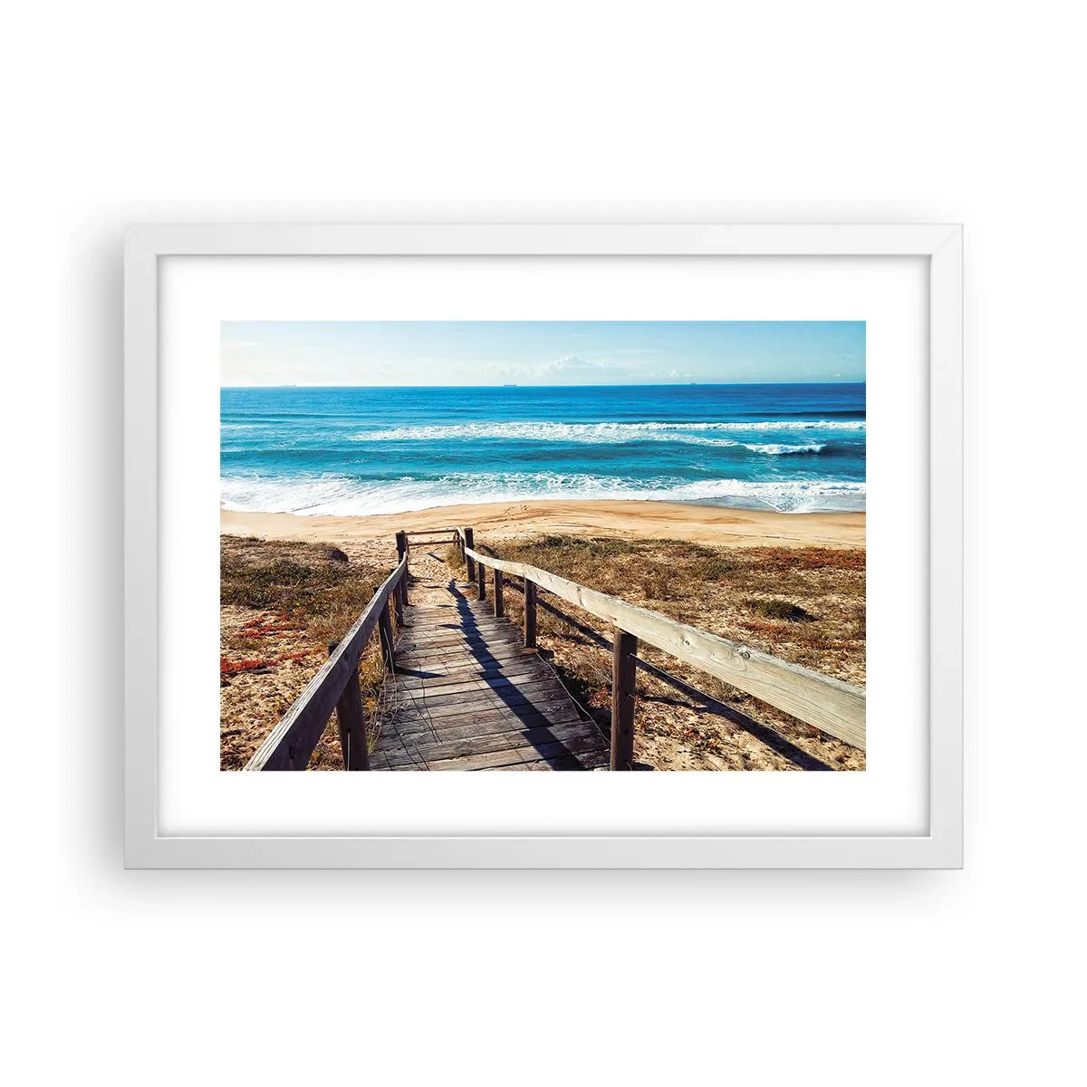 Poster in een witte lijst - Loop maar! - 40x30 cm
