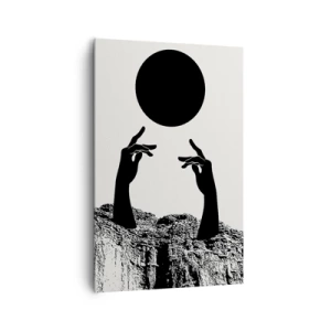 Schilderen op canvas - Surrealistische compositie: de zon en de rest - 80x120 cm