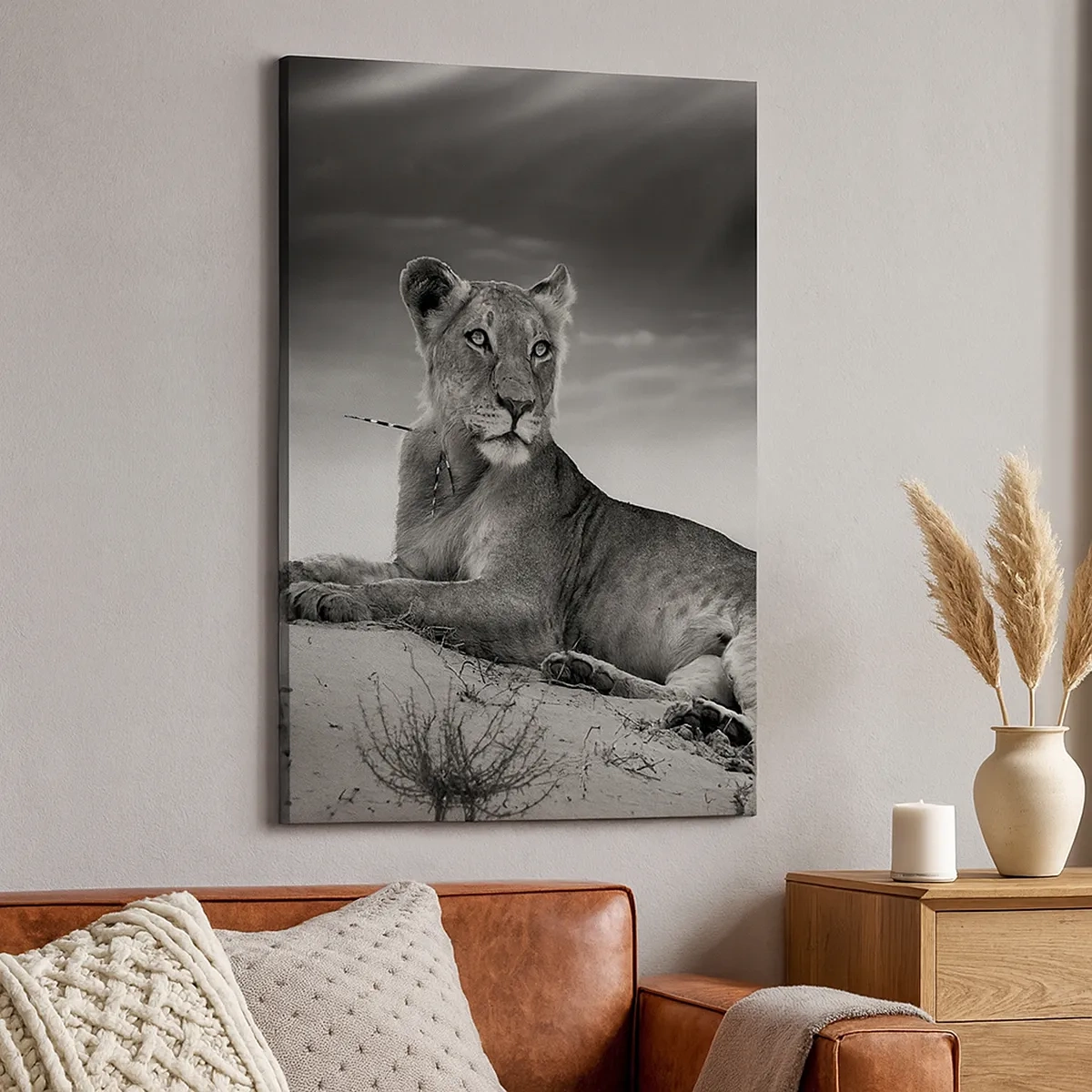 Schilderen op canvas - De koningin van de woestijn rust - 50x70 cm