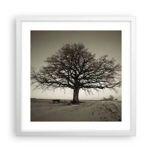 Poster in een witte lijst - Van hier tot in de eeuwigheid - 40x40 cm