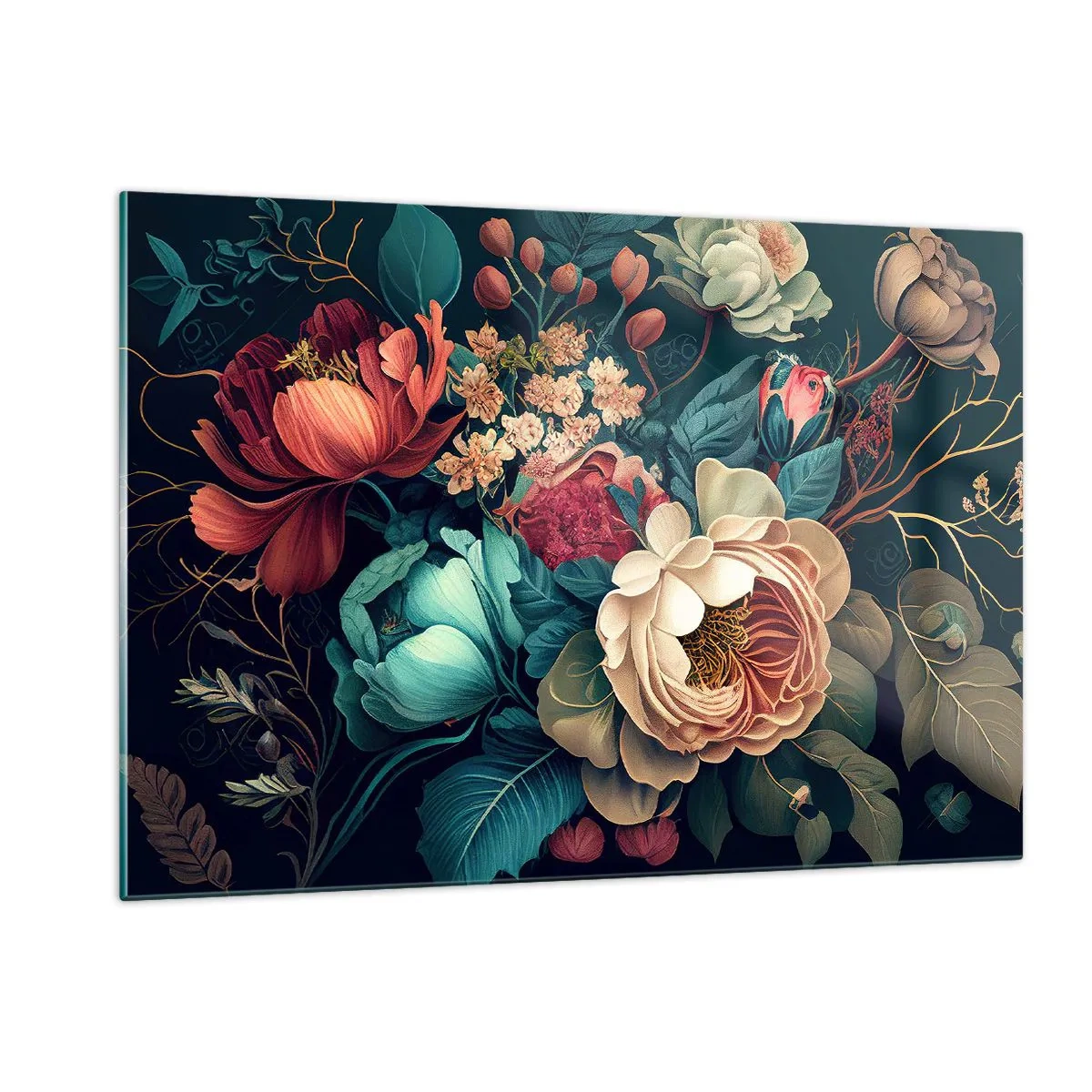 Schilderen op glas - 19e-eeuwse charme - 120x80 cm