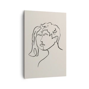 Schilderen op canvas - En er ontstond eenheid - 70x100 cm